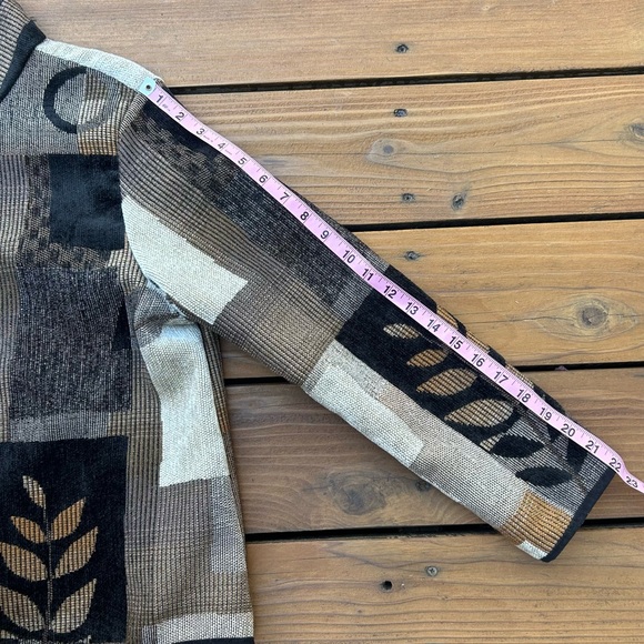 Coldwater Creek Fall zip up jacket petite Large leaf print 🍂 - Picture 11 of 12